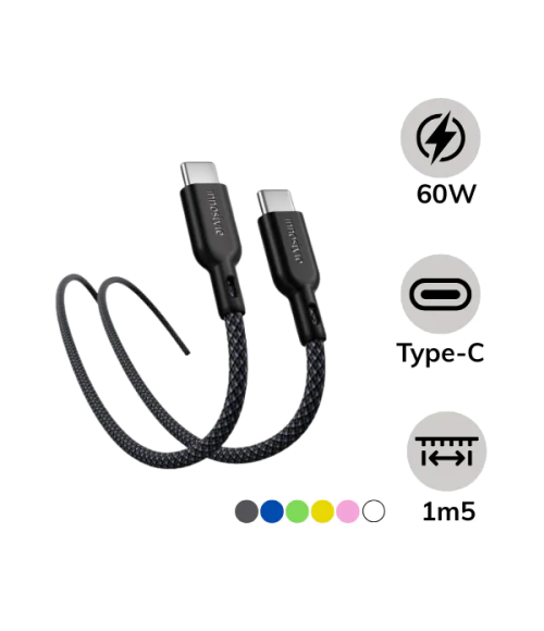 Cáp Type-C to Type-C Innostyle PowerNova 60W 1.5M